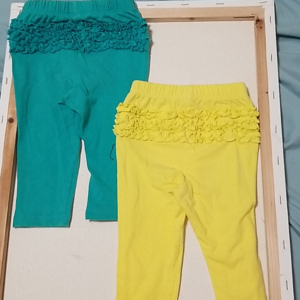 Ruffle bottom leggings